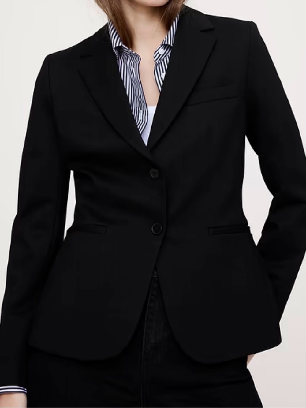 Women’s Banana Republic Black Women's Tailored 2 Piece Suit Size 2